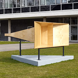 Schwingungen-Schwebungen | Installation by Edwin van der Heide exploring the limits of pneumatic sound production to create an immersive spatial sound experience.