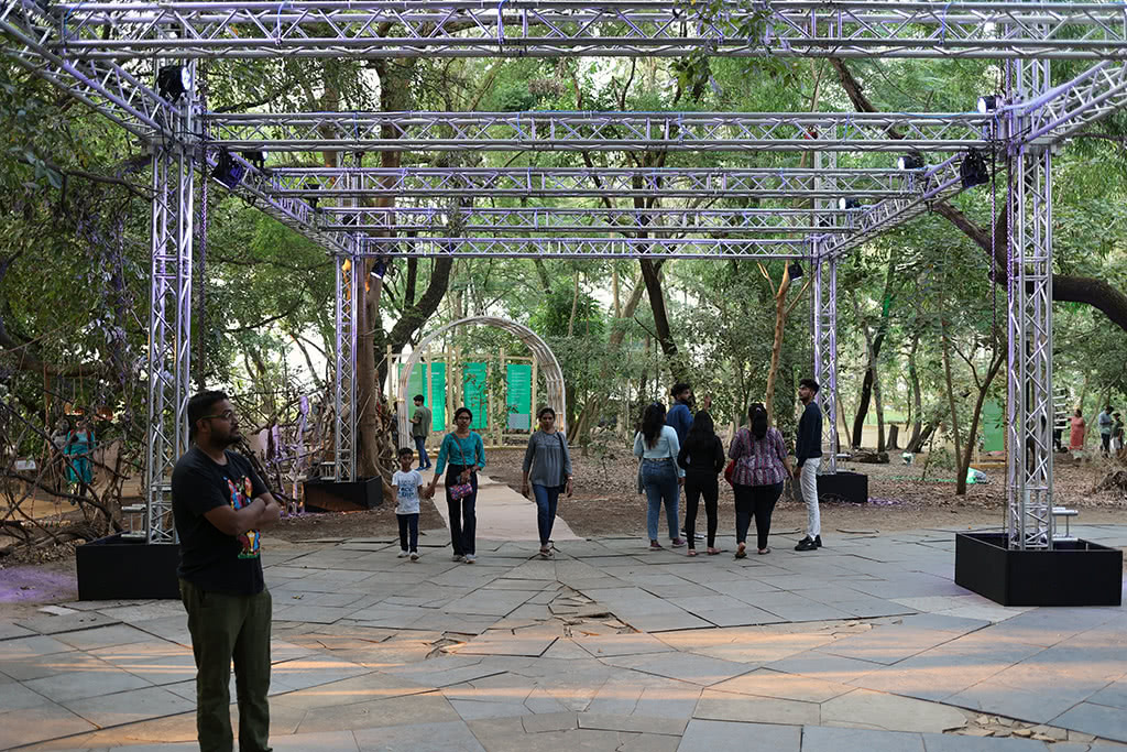 Pneumatic Sound Field exhibited at Serendipity Arts Festival, Goa, India, 2022