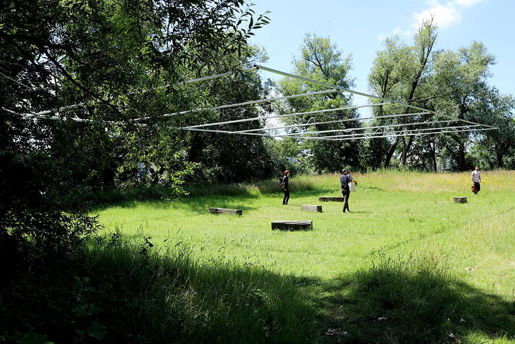 Pneumatic Sound Field exhibited at DordtYart, Dordrecht, Netherlands, 2018-2019